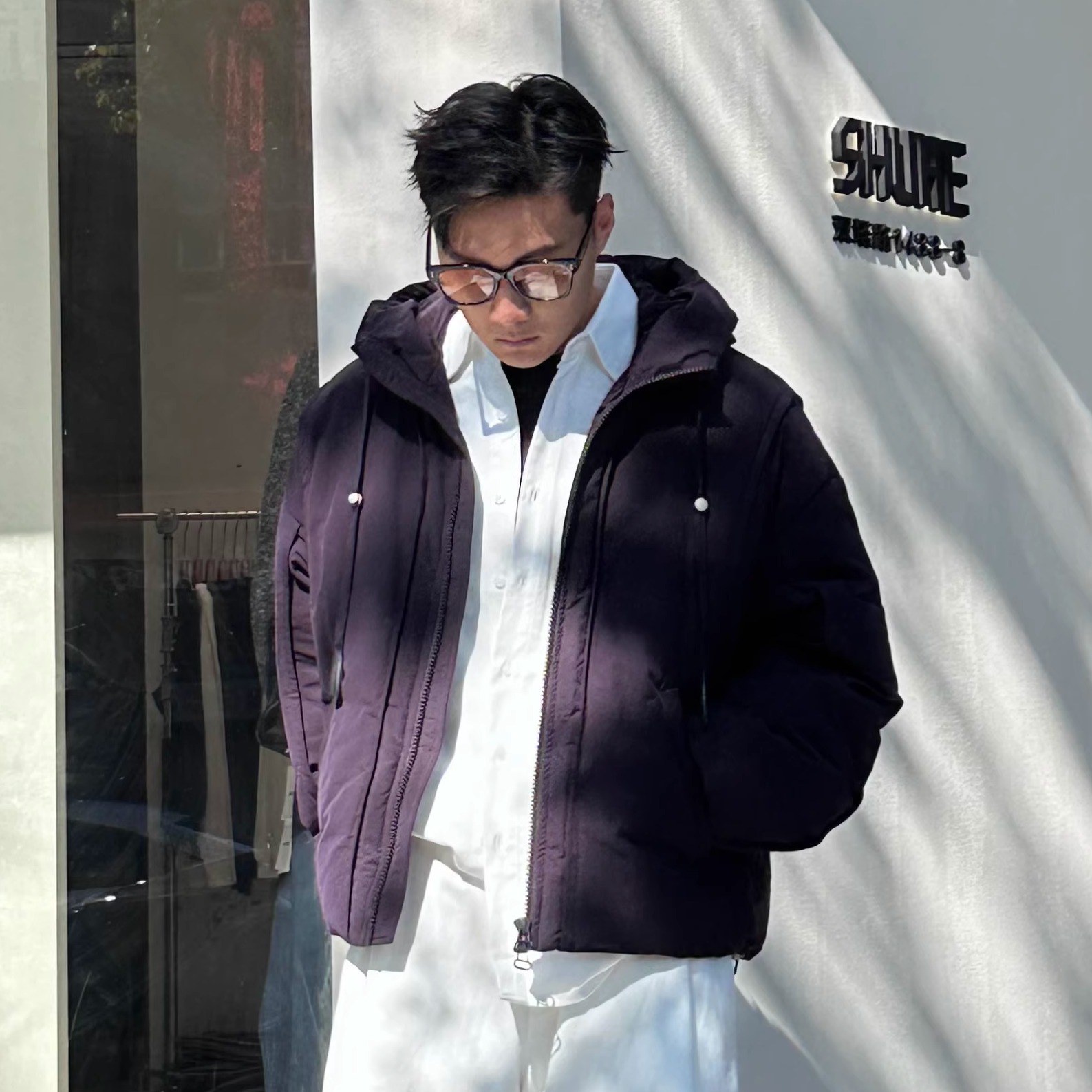 连帽羽绒马甲男厚款保暖