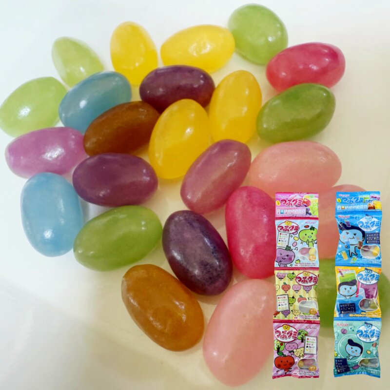 日本进口零食品春日井三连包苏打味什锦果汁味软糖42g水果汽水糖