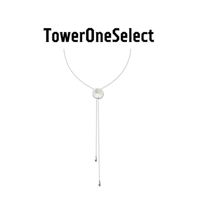 TowerOneSelect官方店ZHAO虎刺梅白珐琅抽拉项链
