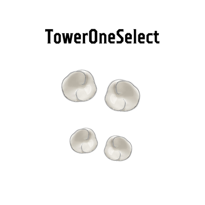 TowerOneSelect官方店ZHAO虎刺梅白珐琅耳钉