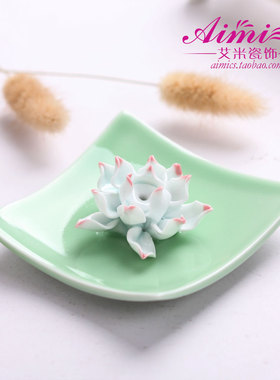 景德镇包邮手工方形香具陶瓷器