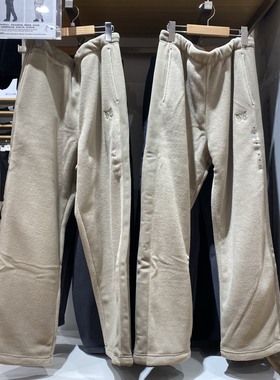 M483979男女情侣款保暖直筒休闲裤可束脚长裤25秋冬新款