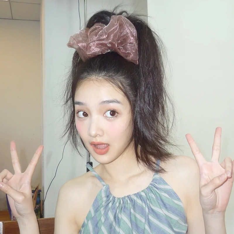 超大号欧根纱大肠圈发绳