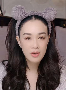 网红毛绒秋冬熊耳朵发箍发卡