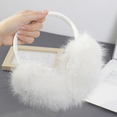 partyme手工冬季 毛绒保暖耳罩护耳套防冻耳包防风折叠耳暖防冻