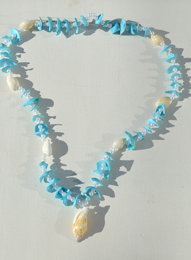 partyme手工不规则项链女复古高级感轻奢锁骨链小众设计配饰贝壳