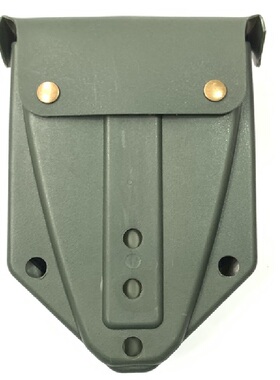 新款军绿色狼棕色美德式工兵铲用塑料锹套适配折叠锹带腰带扣