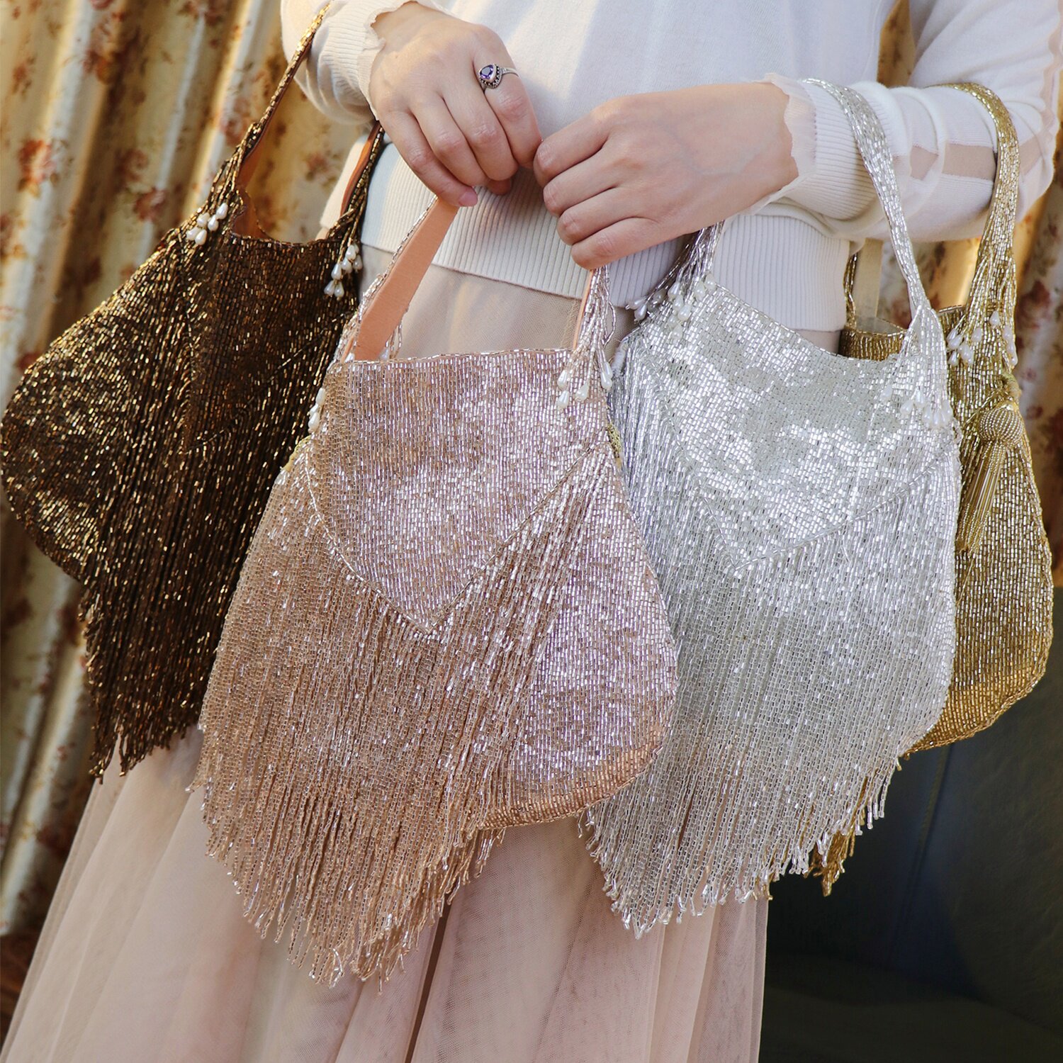 鎏金黛 I 四色入印度重工华丽复古刺绣流苏手袋手包手工钉珠包,箱包皮具/热销女包/男包,通用款女包,淘宝优惠券,粉丝福利购,淘宝优惠卷