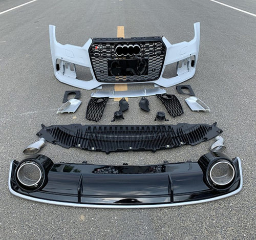 A7改装保险杠RS7包围中网奥迪