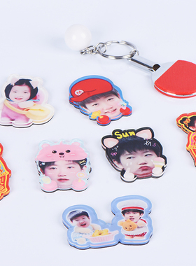 新款孙颖莎王楚钦莎头周边磁吸亚克力冰箱贴个性强磁装饰贴