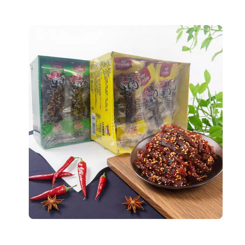 川辣妹真牛肉麻辣牛肉12g*30袋四川特产麻辣五香牛肉干零食小吃