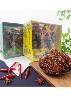 川辣妹真牛肉麻辣牛肉12g*30袋四川特产麻辣五香牛肉干零食小吃