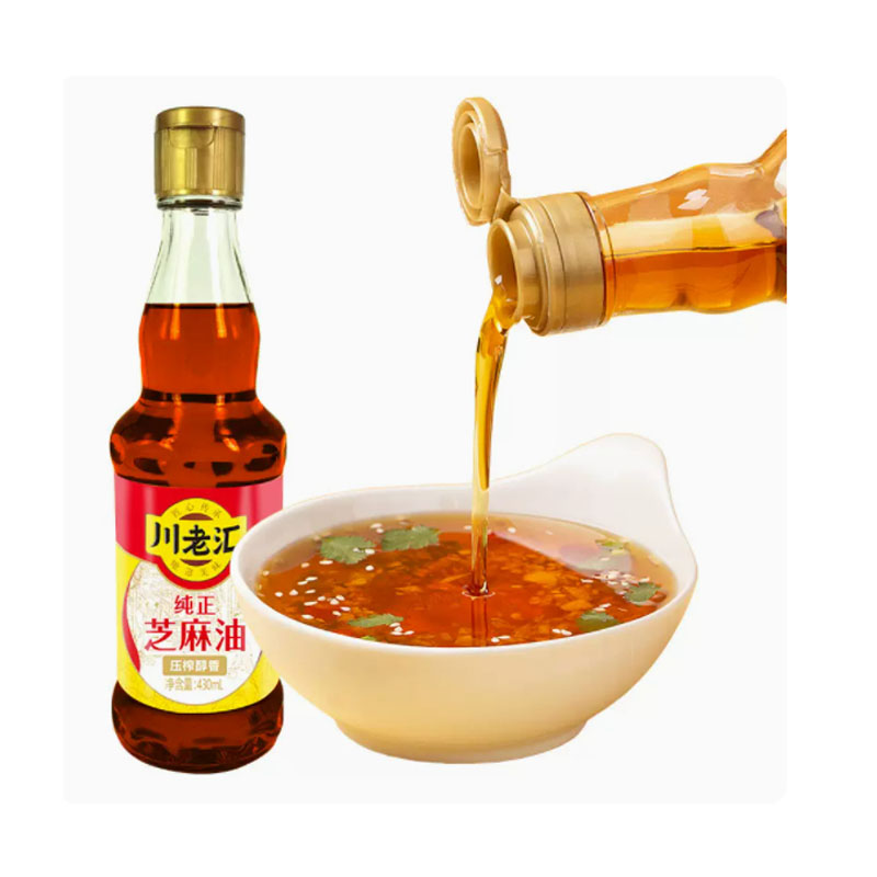 川老汇纯正芝麻油430ml四川特产正宗香油厨房调料食用油火锅油碟