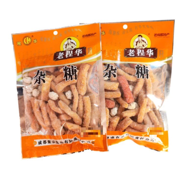 四川特产零食小吃老成都老程华杂糖140g麻糖花生占酥糖麦芽糖杂糖