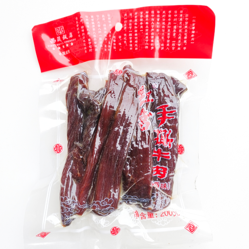红宫手撕牛肉200g鲜香味四川成都特产旅游牛肉条零食小吃