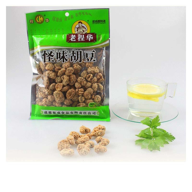 四川特色成都老程华怪味胡豆140g*10袋甜辣休闲小吃新老包装随机