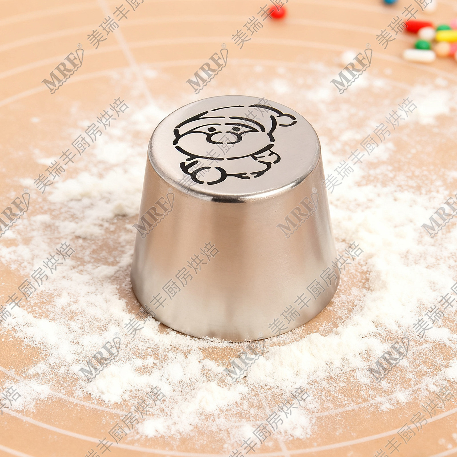 超大号圣诞老人花嘴圣诞节日奶油棉花糖裱花嘴烘焙工具 SLXM05