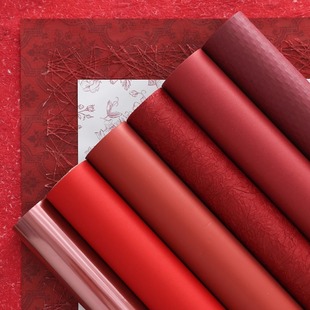 结婚包花纸系列大红色鲜花婚礼花束手工diy花艺氛围礼品包装纸