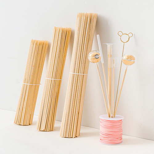 竹签花束零食棒棒糖鲜花包装手工diy材料包花纳米胶花艺花杆签子