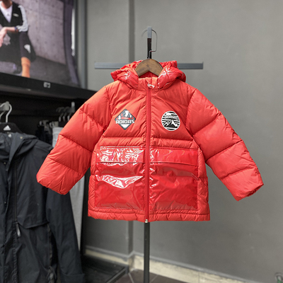 防风冬季保暖连帽羽绒服外套