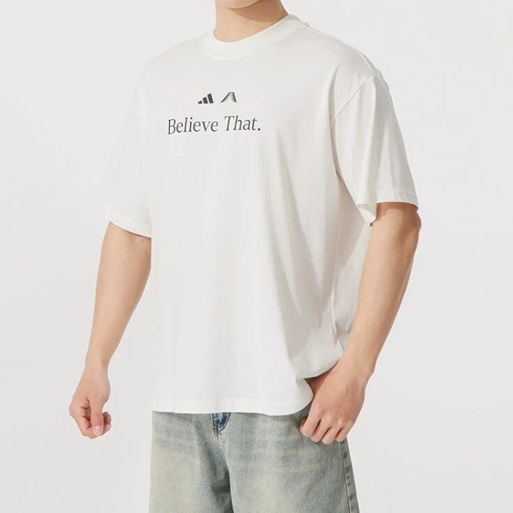阿迪达斯T恤男女装2026夏季新款运动服透气短袖上衣JM7948