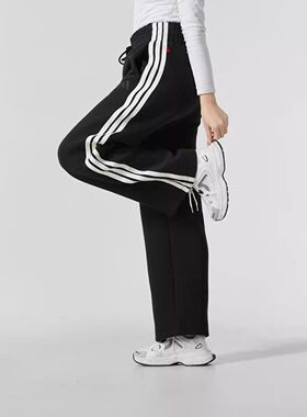 ADIDAS阿迪达斯女裤直筒长裤