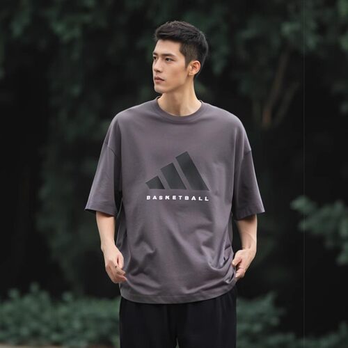 Adidas/ 阿迪达斯正品透气新款男士运动休闲百搭潮流短袖JC7834