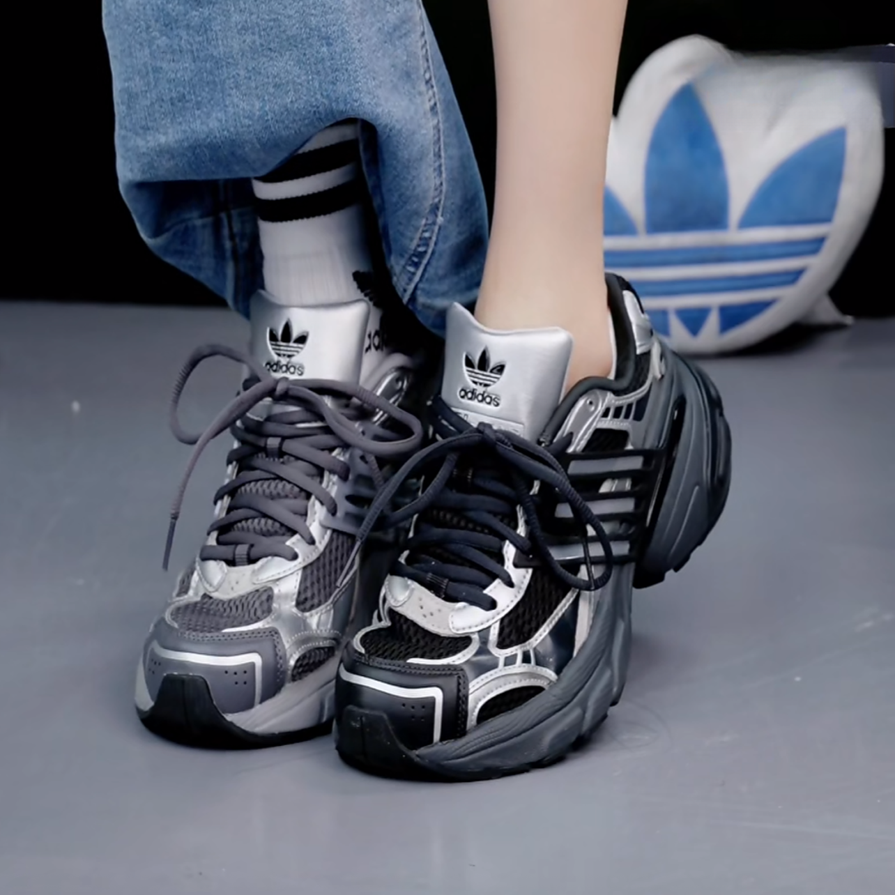 阿迪达斯三叶草ADISTAR XLG经典厚底增高老爹鞋男女adidas KJ1387,运动鞋new,老爹鞋,淘宝优惠券,粉丝福利购,淘宝优惠卷