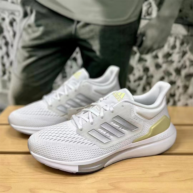 Adidas阿迪达斯女鞋夏季款EQ21 RUN网面透气运动跑步鞋正品GZ0591