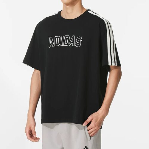 Adidas/阿迪达斯正品2026夏季款男士宽松纯棉经典透气短袖KC2837