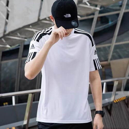 阿迪达斯男款透气凉爽速干短袖
