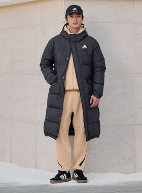 Adidas阿迪达斯运动羽绒服冬季防水防风保暖男女款鸭绒连帽KE5405