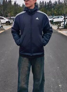 Adidas阿迪达斯正品春冬新款2026爆款男女运动棉袄棉服外套KF6757