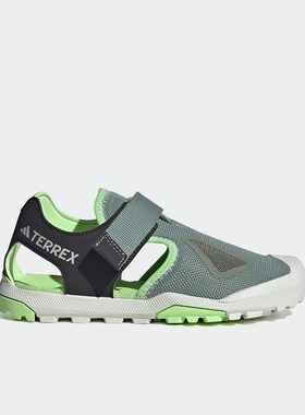 Adidas/阿迪达斯正品TERREX大童户外包头运动徒步凉鞋IE5139