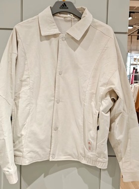 Adidas/阿迪达斯正品2026新款男士复古运动翻领灯芯绒外套JI8721