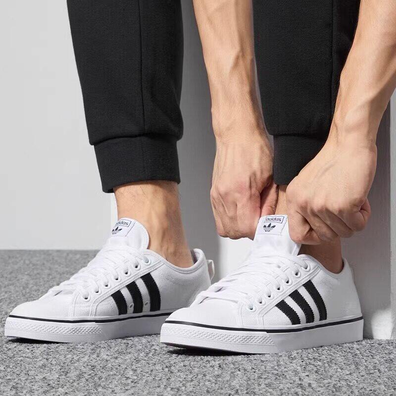 Adidas阿迪达斯正品男女鞋三叶草帆布鞋夏季运动休闲小白鞋CQ2333