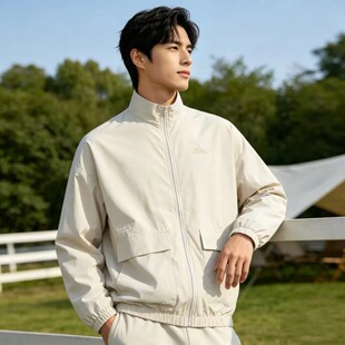 阿迪达斯外套男款Adidas夏季新款立领透气速干梭织运动夹克IT3955