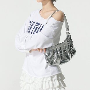 Adidas阿迪达斯单肩包三叶草女子时尚运动休闲腋下包拎包KC2771