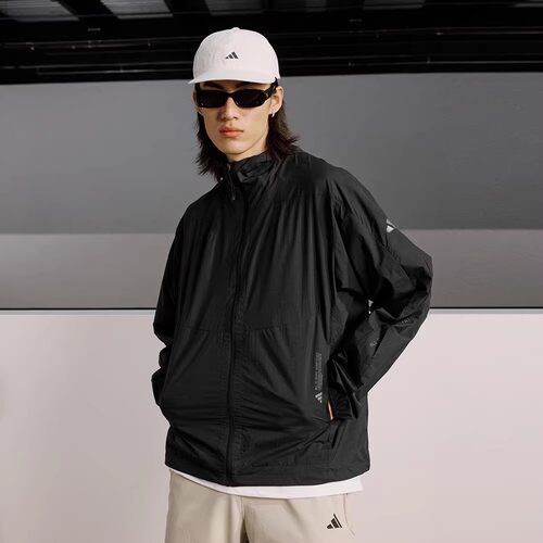 Adidas阿迪达斯男防晒皮肤衣外套2026春夏户外运动休闲夹克JZ8401