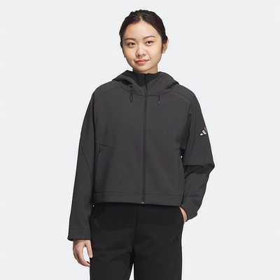 Adidas/阿迪达斯正品2026春冬新款女士保暖梭织短款外套 JM4318