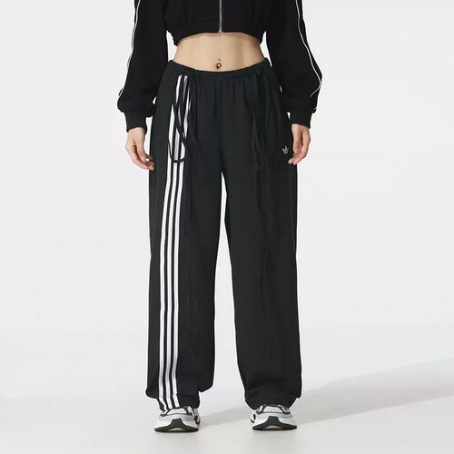 阿迪达斯三叶草女裤2026新款运动裤宽松休闲裤直筒阔腿长裤JV9727
