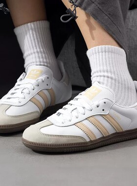 阿迪达斯三叶草女鞋2026新款SAMBA OG W复古运动休闲板鞋JH7300