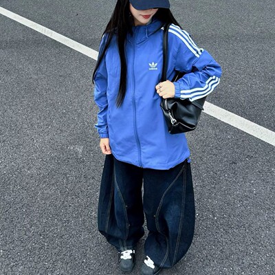 【正品】阿迪达斯连帽防风衣