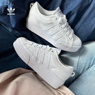 女鞋 小白鞋 NIZZA休闲鞋 运动鞋 FV5322 经典 Adidas阿迪达斯低帮板鞋