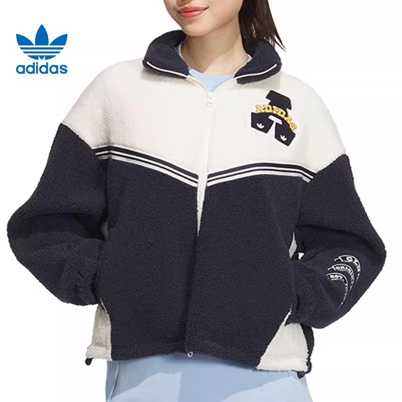 正品阿迪达斯外套女运动休闲撞色拼接仿羊羔绒夹克 JD6370 JD6369,运动服/休闲服装,运动茄克/外套,淘宝优惠券,粉丝福利购,淘宝优惠卷
