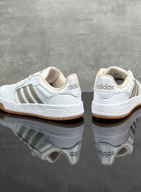 阿迪达斯休闲鞋女鞋皮面运动鞋男鞋Entrap轻便百搭低帮板鞋JP9960