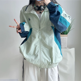 阿迪达斯外套男夏季新款休闲宽松梭织立领夹克衫防风运动服IS5148