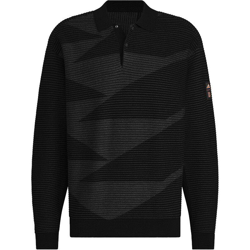 Adidas/阿迪达斯正品武极系列男士运动休闲长袖POLO衫JI8720