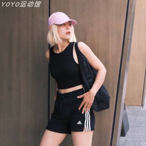 正品阿迪达斯透气速干短裤女裤