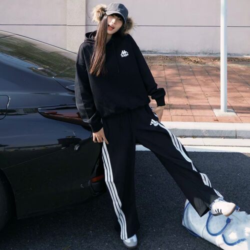 正品ADIDAS阿迪达斯女子香蕉裤三条杠速干舒适长裤KC1491 KC1492